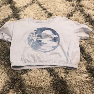 Blue and purple Hollister shirt, size small.